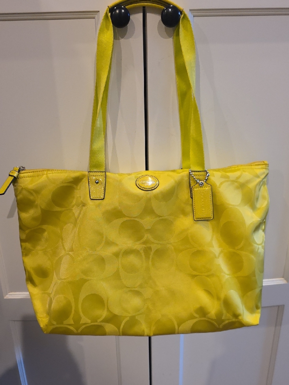 Coach NWOT Yellow Nylon Set